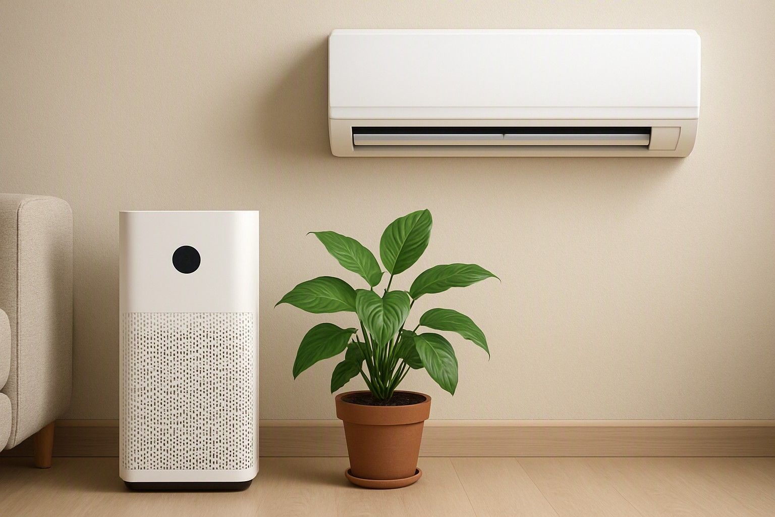 Air Purifier vs Indoor Plants vs Air-Cleaning AC