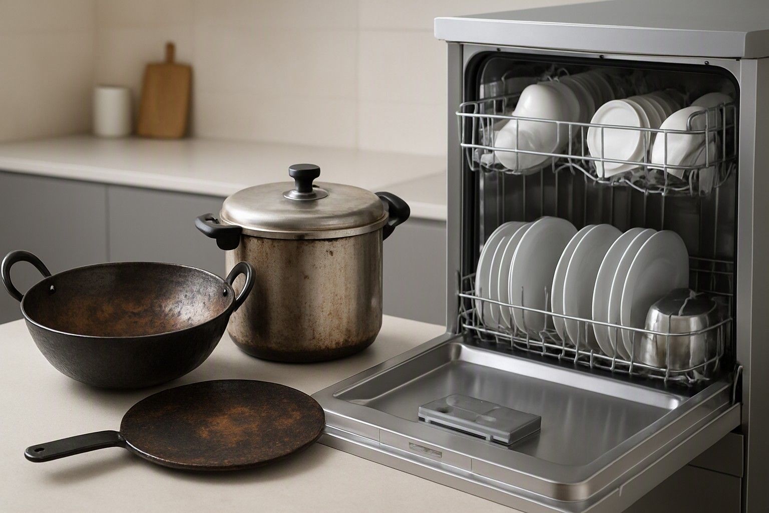 Can a Dishwasher Clean Indian Utensils? Kadai, Tawa, Pressure Cooker and More