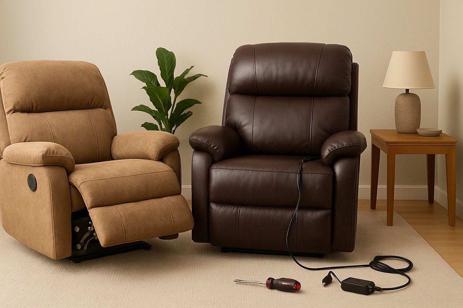 Manual vs Motorized Recliners: Effort, Power Cuts and Repair Risk