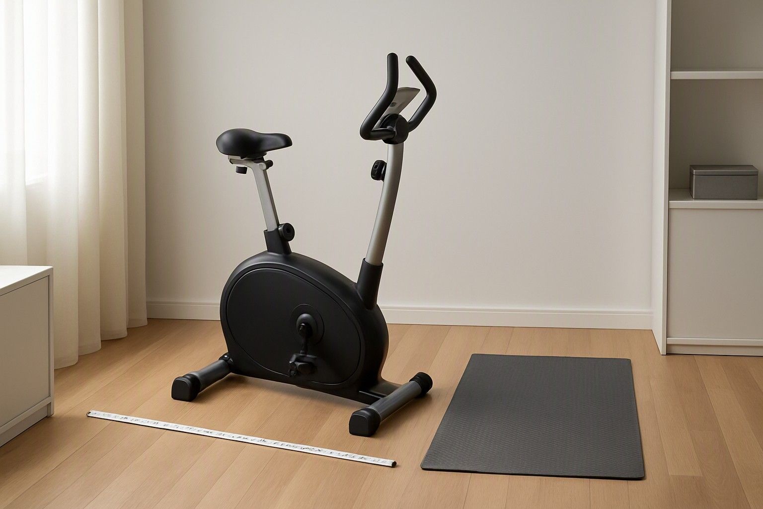 Exercise Bike for a Small Flat: Footprint, Floor Vibration and Storage
