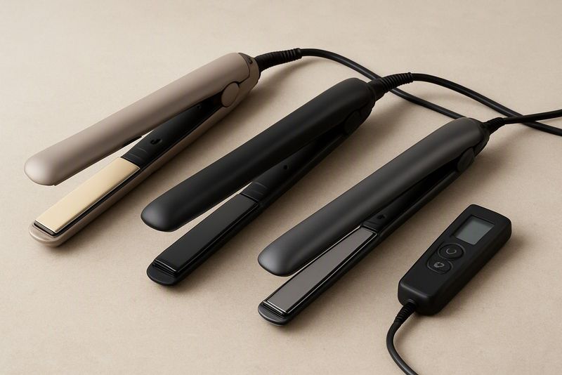 Plate Material and Heat Settings: Ceramic, Tourmaline, Titanium and Temperature Control
